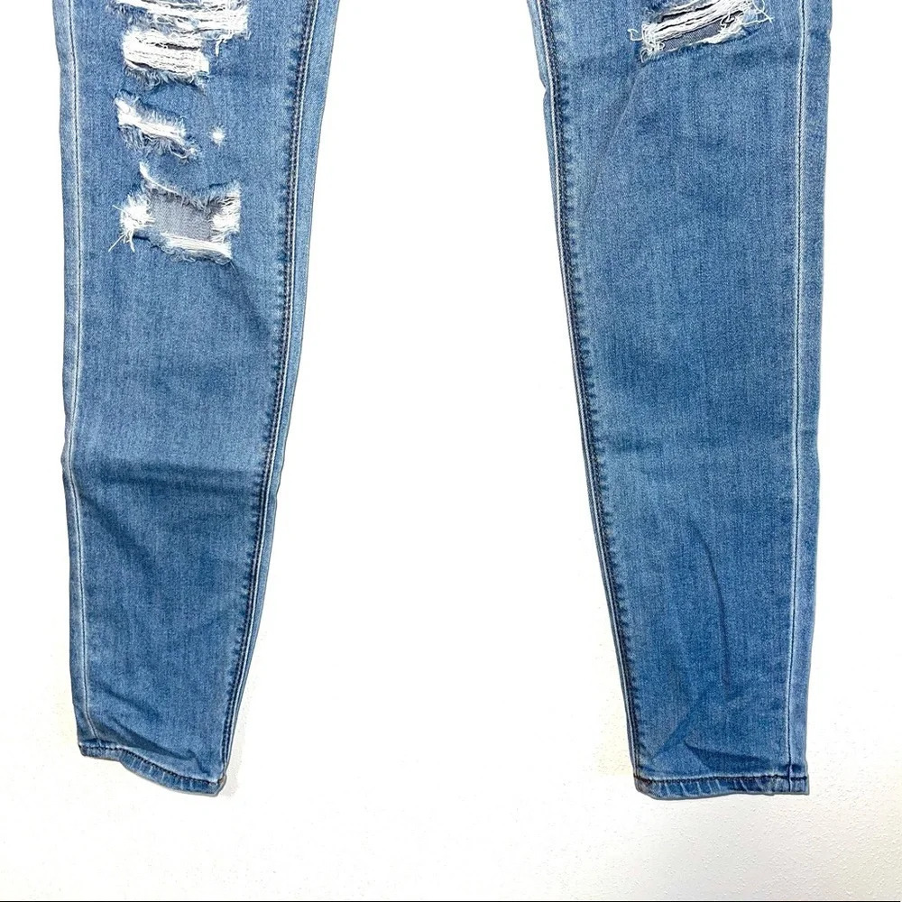 Express Performance Stretch Light Wash Distressed… - image 5